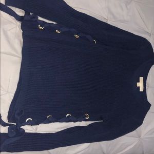 Michael Kors Lace Up Sweater